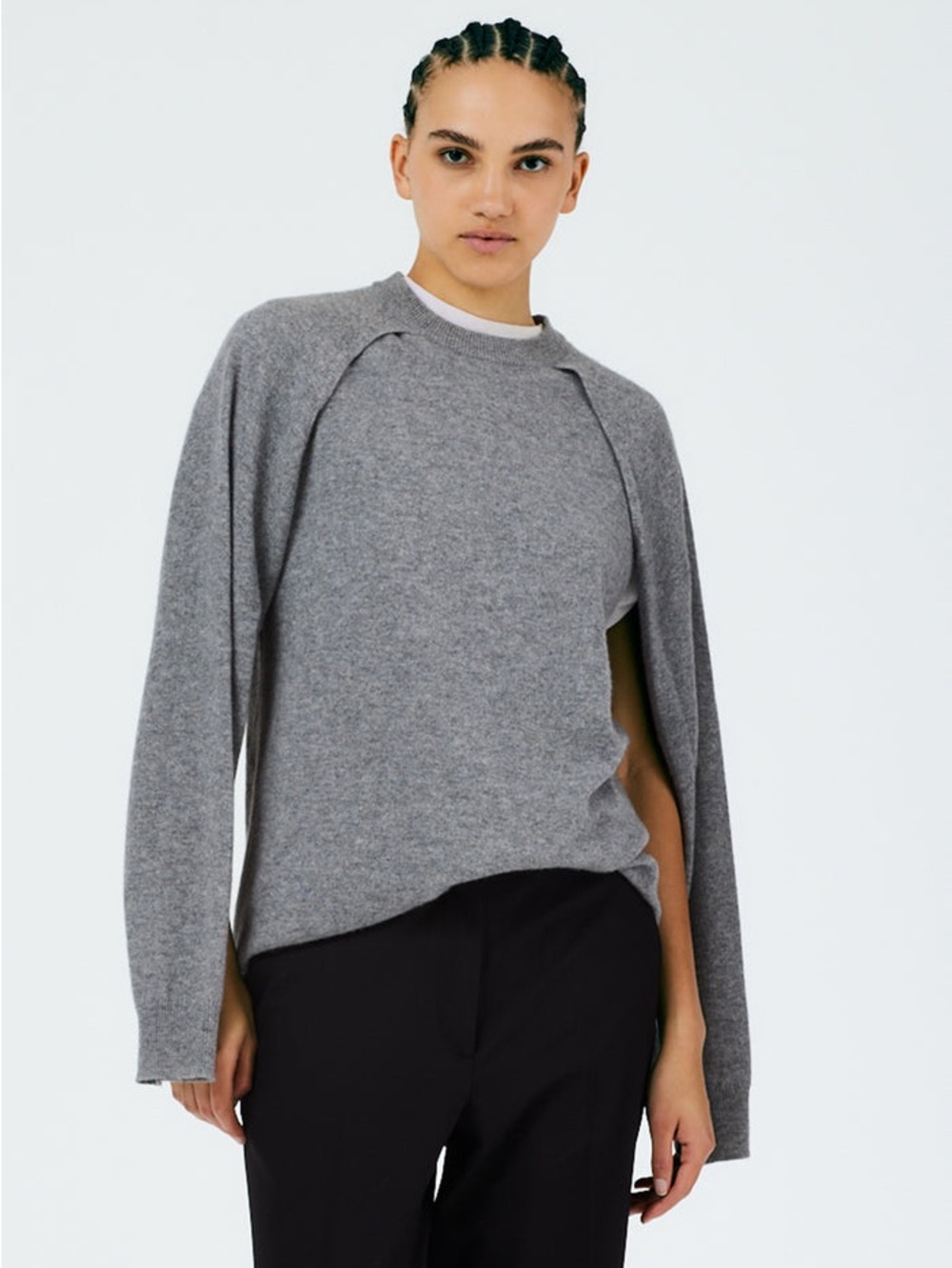 NWT Tibi Feather Weight Cashmere Easy Cocoon Tunic - Picture 2 of 8